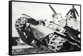 Kv-1 Kliment Voroshilov Heavy Tank-null-Framed Stretched Canvas