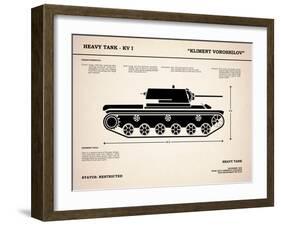 KV1 Heavy Tank-Mark Rogan-Framed Art Print