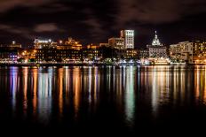 Savannah Skyline at Night-kvd design-Photographic Print