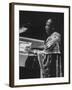 Kwame Nkrumah Speaking at United Nation General Assembly-Ralph Crane-Framed Premium Photographic Print