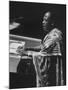 Kwame Nkrumah Speaking at United Nation General Assembly-Ralph Crane-Mounted Premium Photographic Print