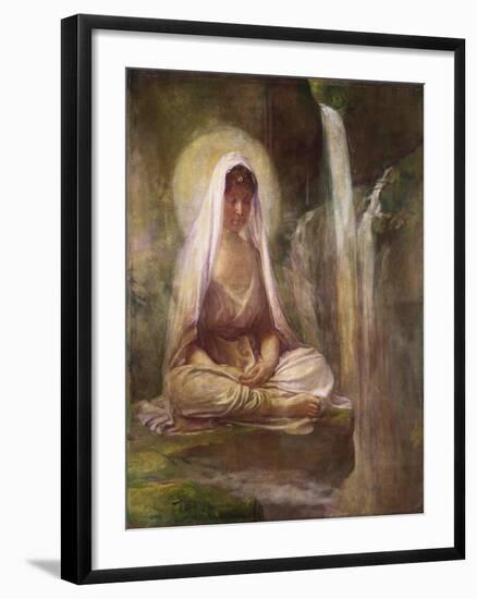 Kwannon Meditating on Human Life-William Bradford-Framed Giclee Print