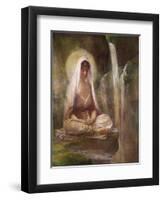 Kwannon Meditating on Human Life-William Bradford-Framed Giclee Print