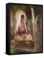 Kwannon Meditating on Human Life-William Bradford-Framed Stretched Canvas