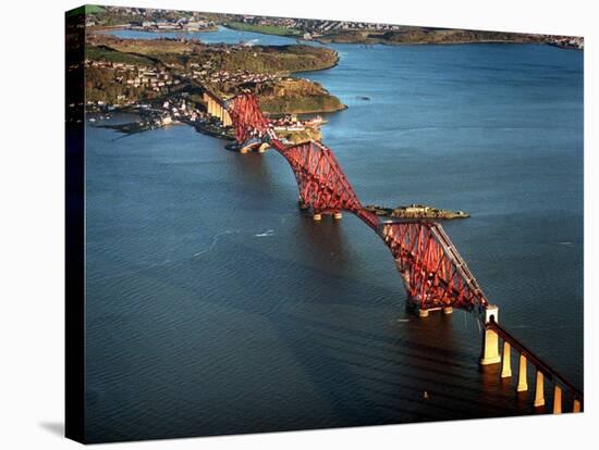 Kwik Fit Flyer Showing a View of Edinburgh from Aeroplane, November 1998-null-Stretched Canvas