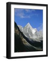 Kya Jo Ri Mountain from Machermo, Machermo, Himalayas, Nepal, Asia-Alison Wright-Framed Photographic Print