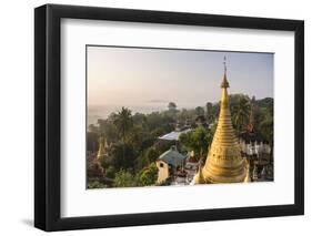 Kyaik Tan Lan Pagoda, the Hill Top Temple in Mawlamyine, Mon State, Myanmar (Burma), Asia-Matthew Williams-Ellis-Framed Photographic Print