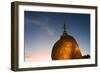 Kyaiktiyo Pagoda at Sunset, Mon State, Myanmar-Keren Su-Framed Photographic Print