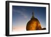 Kyaiktiyo Pagoda at Sunset, Mon State, Myanmar-Keren Su-Framed Photographic Print