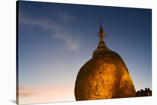 Kyaiktiyo Pagoda at Sunset, Mon State, Myanmar-Keren Su-Stretched Canvas