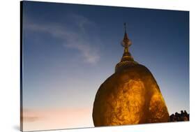 Kyaiktiyo Pagoda at Sunset, Mon State, Myanmar-Keren Su-Stretched Canvas