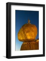 Kyaiktiyo Pagoda at Sunset, Mon State, Myanmar-Keren Su-Framed Photographic Print