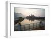 Kyauk Kalap Buddhist Temple in the Middle of a Lake at Sunrise, Hpa An, Kayin State (Karen State)-Matthew Williams-Ellis-Framed Photographic Print