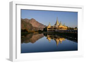 Kyauk Kalap (Kyaik Ka Lat Monastery), Hpa An, Kayin State (Karen State), Myanmar (Burma), Asia-Nathalie Cuvelier-Framed Photographic Print