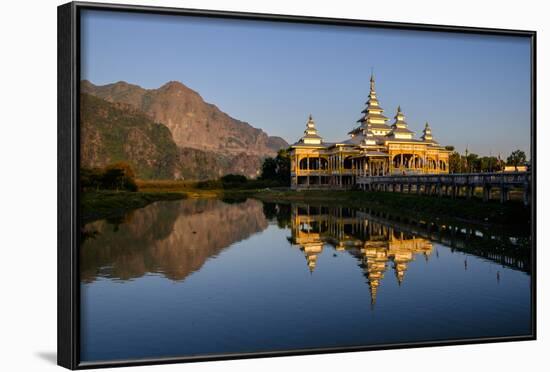 Kyauk Kalap (Kyaik Ka Lat Monastery), Hpa An, Kayin State (Karen State), Myanmar (Burma), Asia-Nathalie Cuvelier-Framed Photographic Print