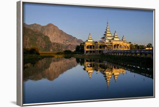 Kyauk Kalap (Kyaik Ka Lat Monastery), Hpa An, Kayin State (Karen State), Myanmar (Burma), Asia-Nathalie Cuvelier-Framed Photographic Print