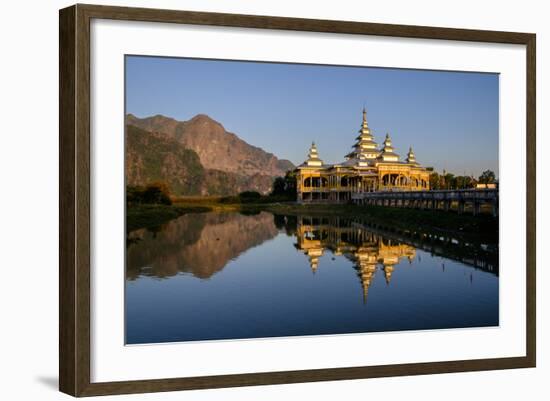 Kyauk Kalap (Kyaik Ka Lat Monastery), Hpa An, Kayin State (Karen State), Myanmar (Burma), Asia-Nathalie Cuvelier-Framed Photographic Print