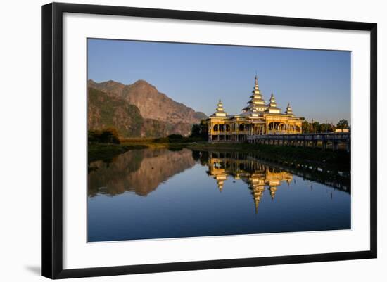 Kyauk Kalap (Kyaik Ka Lat Monastery), Hpa An, Kayin State (Karen State), Myanmar (Burma), Asia-Nathalie Cuvelier-Framed Photographic Print