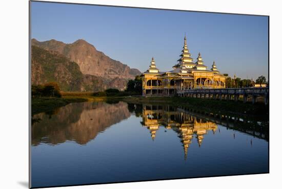Kyauk Kalap (Kyaik Ka Lat Monastery), Hpa An, Kayin State (Karen State), Myanmar (Burma), Asia-Nathalie Cuvelier-Mounted Photographic Print