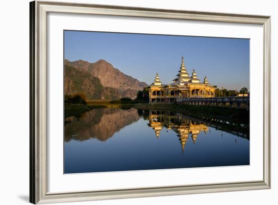 Kyauk Kalap (Kyaik Ka Lat Monastery), Hpa An, Kayin State (Karen State), Myanmar (Burma), Asia-Nathalie Cuvelier-Framed Photographic Print