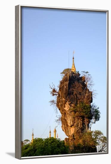 Kyauk Kalap (Kyaik Ka Lat Monastery), Hpa An, Kayin State (Karen State), Myanmar (Burma), Asia-Nathalie Cuvelier-Framed Photographic Print