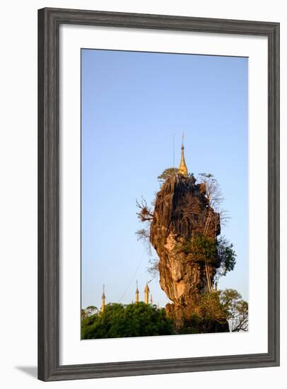 Kyauk Kalap (Kyaik Ka Lat Monastery), Hpa An, Kayin State (Karen State), Myanmar (Burma), Asia-Nathalie Cuvelier-Framed Photographic Print