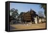 Kyaung Shwe in Bin Teakwood Temple and Monastery, Mandalay, Myanmar (Burma), Asia-Tuul-Framed Stretched Canvas