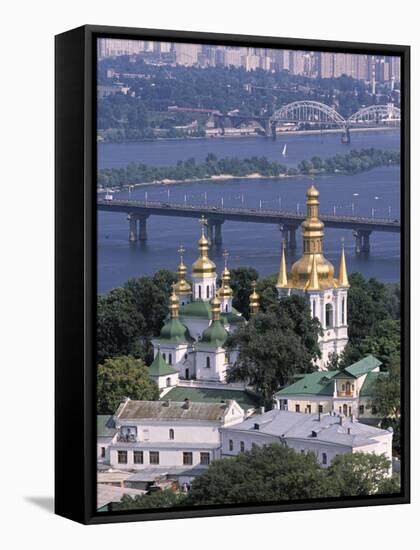 Kyiv-Pechersk Lavra Monastery, Kiev, Ukraine-Jon Arnold-Framed Stretched Canvas