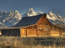 Sunrise at the Mormon Row Barn in Wyoming's Grand Teton National Park-Kyle Hammons-Photographic Print