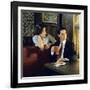 KYLE MacLACHLAN; SHERILYN FENN. "Twin Peaks" [1990], directed by DAVID LYNCH.-null-Framed Photographic Print