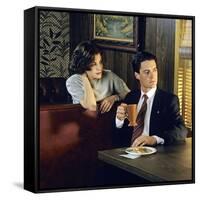 KYLE MacLACHLAN; SHERILYN FENN. "Twin Peaks" [1990], directed by DAVID LYNCH.-null-Framed Stretched Canvas