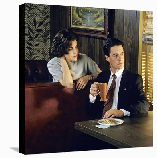 KYLE MacLACHLAN; SHERILYN FENN. "Twin Peaks" [1990], directed by DAVID LYNCH.-null-Stretched Canvas