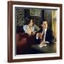 KYLE MacLACHLAN; SHERILYN FENN. "Twin Peaks" [1990], directed by DAVID LYNCH.-null-Framed Photographic Print