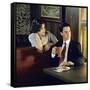 KYLE MacLACHLAN; SHERILYN FENN. "Twin Peaks" [1990], directed by DAVID LYNCH.-null-Framed Stretched Canvas