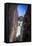 Kyle Vassilopoulos Having Fun Climbing Below A Large Chock Stone Slot Canyon At Natural Bridge SP-Ben Herndon-Framed Stretched Canvas