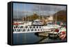 Kyleakin Harbour and Castle Moil, Skye, Highland, Scotland-Peter Thompson-Framed Stretched Canvas