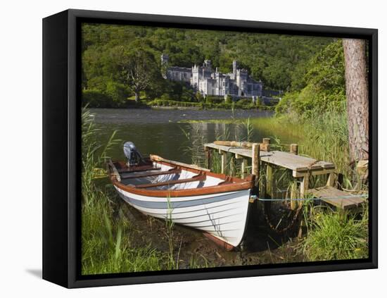 Kylemore Abbey and Lake, Connemara, County Galway, Connacht, Republic of Ireland, Europe-Richard Cummins-Framed Stretched Canvas
