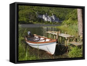 Kylemore Abbey and Lake, Connemara, County Galway, Connacht, Republic of Ireland, Europe-Richard Cummins-Framed Stretched Canvas