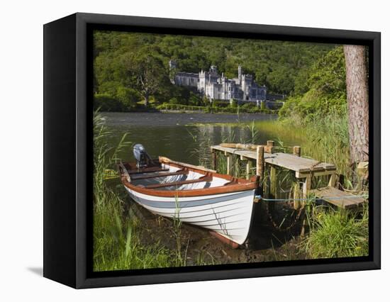 Kylemore Abbey and Lake, Connemara, County Galway, Connacht, Republic of Ireland, Europe-Richard Cummins-Framed Stretched Canvas