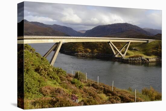 Kylesku Bridge, Kylesku, Assynt, Highlands, Scotland, United Kingdom, Europe-Peter Richardson-Stretched Canvas