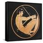 Kylix Depicting Athlete Lifting Weights-null-Framed Stretched Canvas