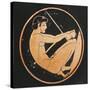 Kylix Depicting Athlete Lifting Weights-null-Stretched Canvas
