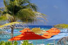 Umbrellas and Shade at Castaway Cay, Bahamas, Caribbean-Kymri Wilt-Photographic Print