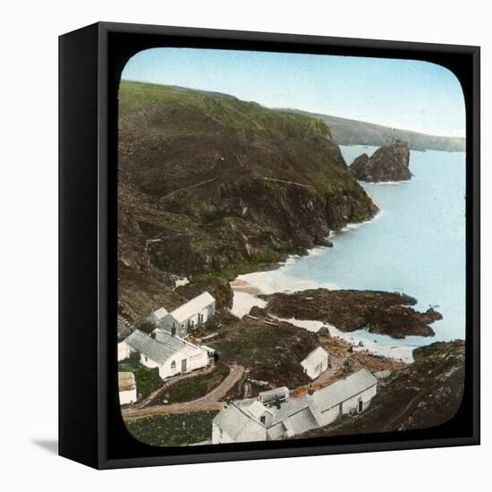 Kynance Cove and Village, Cornwall, Late 19th or Early 20th Century-null-Framed Stretched Canvas