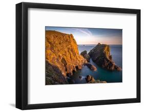 Kynance Cove in late evening, Lizard National Nature Reserve, Lizard Peninsula, England-Andrew Michael-Framed Photographic Print