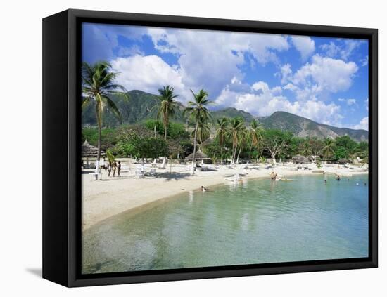 Kyona Beach Club, North of Port Au Prince, Haiti, West Indies, Central America-Lousie Murray-Framed Stretched Canvas