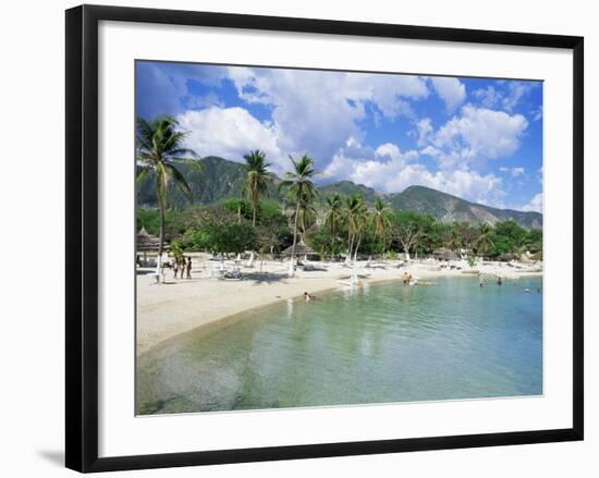Kyona Beach Club, North of Port Au Prince, Haiti, West Indies, Central America-Lousie Murray-Framed Photographic Print