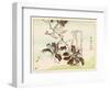 Kyosai Rakuga - Bird and Flowers-Kyosai Kawanabe-Framed Giclee Print