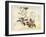 Kyosai Rakuga - Bird and Flowers-Kyosai Kawanabe-Framed Giclee Print