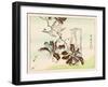 Kyosai Rakuga - Bird and Flowers-Kyosai Kawanabe-Framed Giclee Print